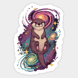 Otter Space Sticker